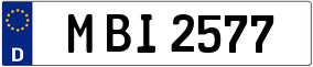 Truck License Plate